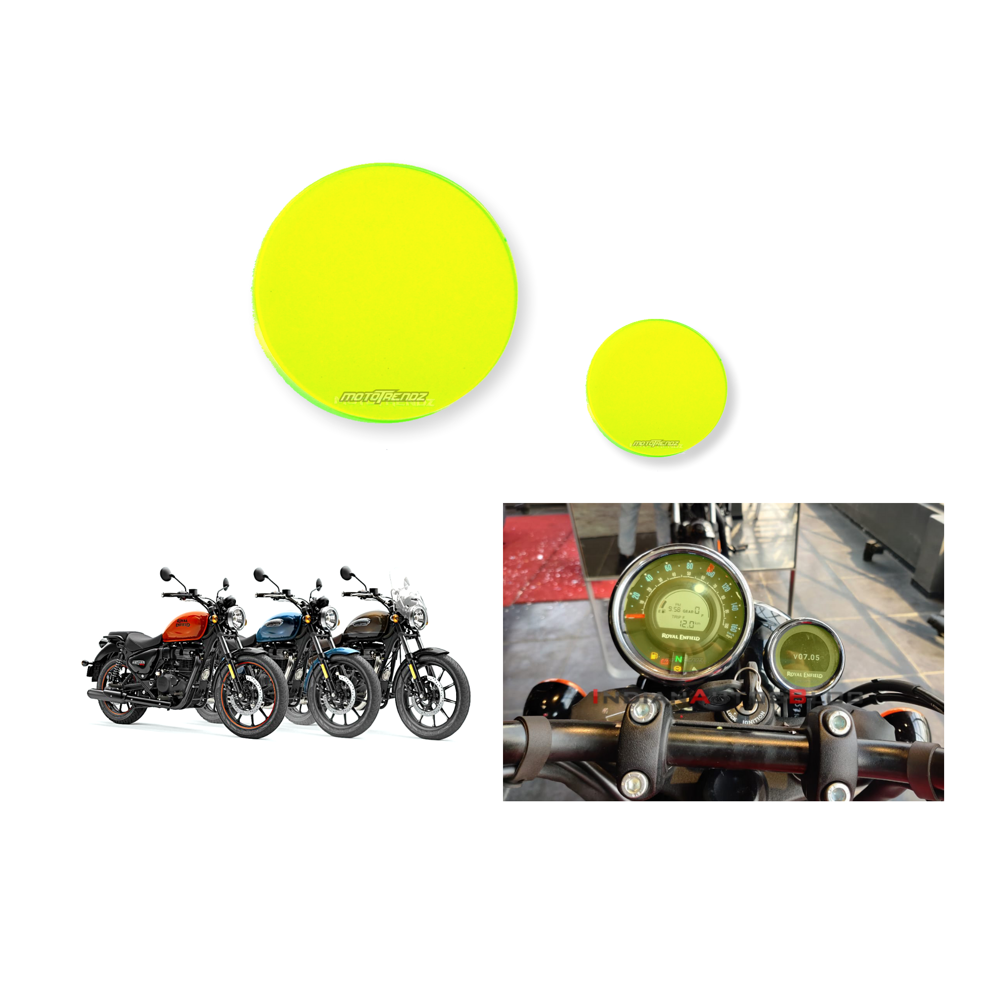Acrylic Speedometer Protector – Royal Enfield Meteor 350 / Scram 411