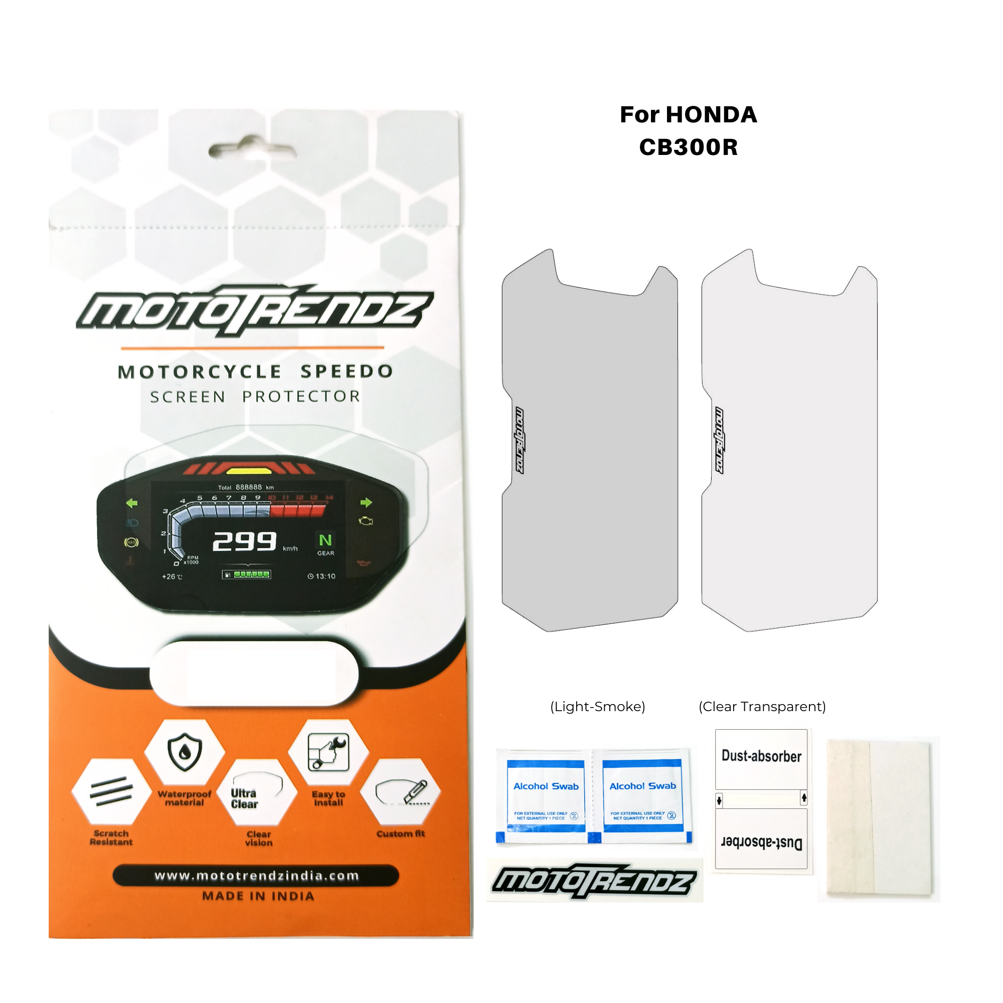 Motorcycle Speedo Screen Protector – Honda CB300R / CB300F