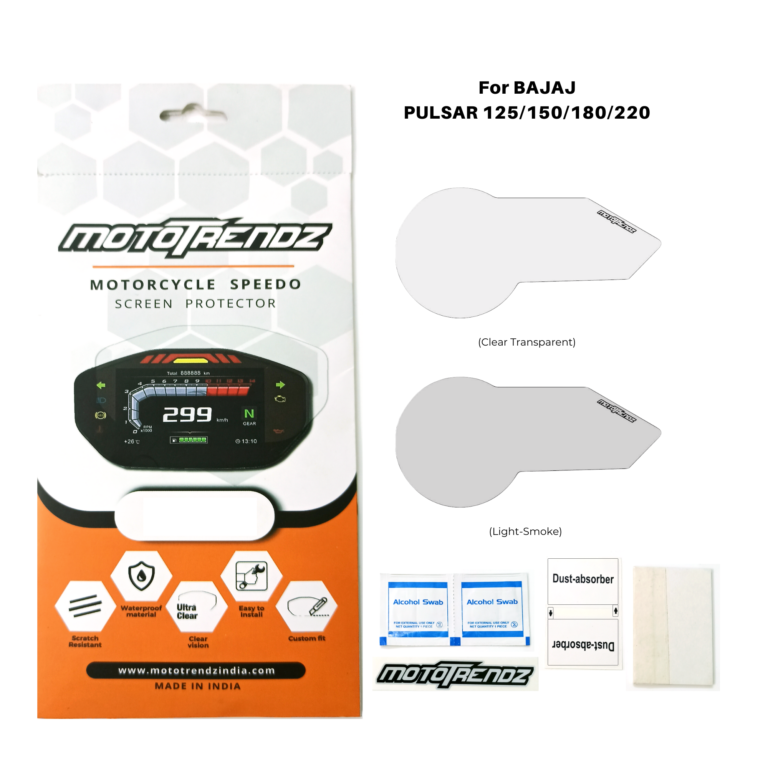 Motorcycle Speedo Screen Protector – Bajaj Pulsar 125/150/180/220