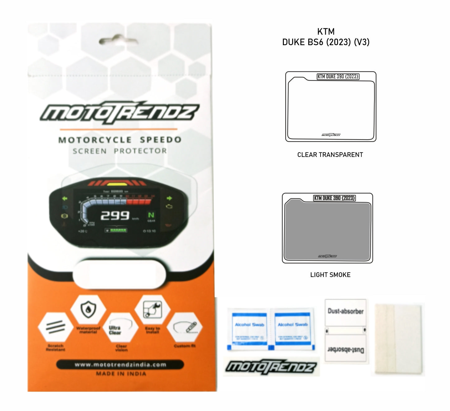 Motorcycle Speedo Screen Protector – KTM DUKE 250/390 GEN 3 ADV 250/390 GEN 2