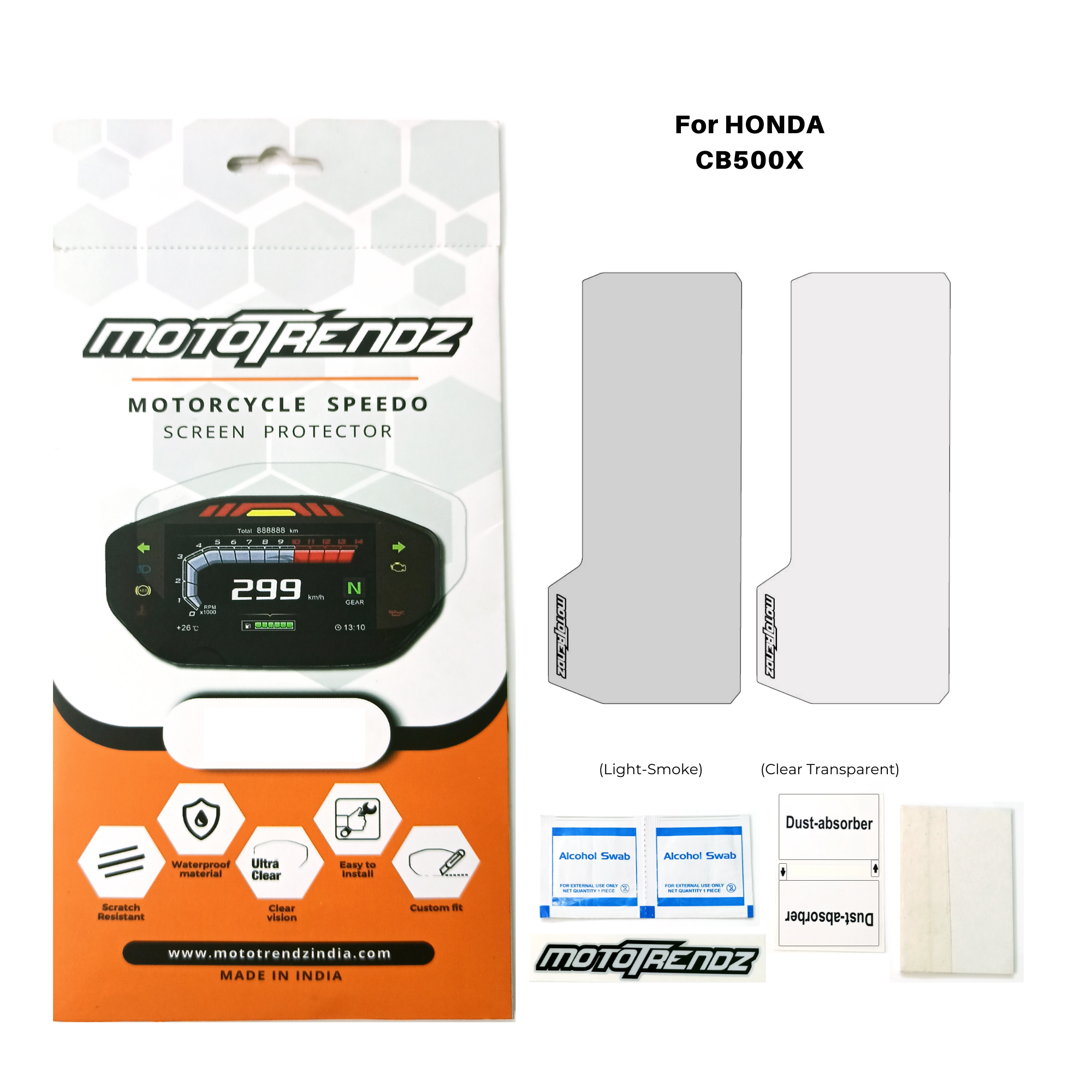 Motorcycle Speedo Screen Protector – Honda CB500X / CB 650R / CBR 650R (BS6)