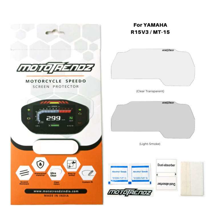 Motorcycle Speedo Screen Protector – Yamaha R15v3 / MT-15 / FZS v4