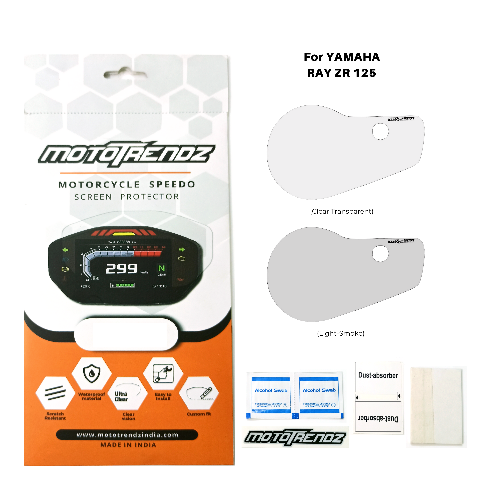 Motorcycle Speedo Screen Protector – Yamaha RayZR 125