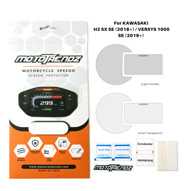 Motorcycle Speedo Screen Protector – Kawasaki Versys 1000 (2019+) / H2 SX SE (2018+)